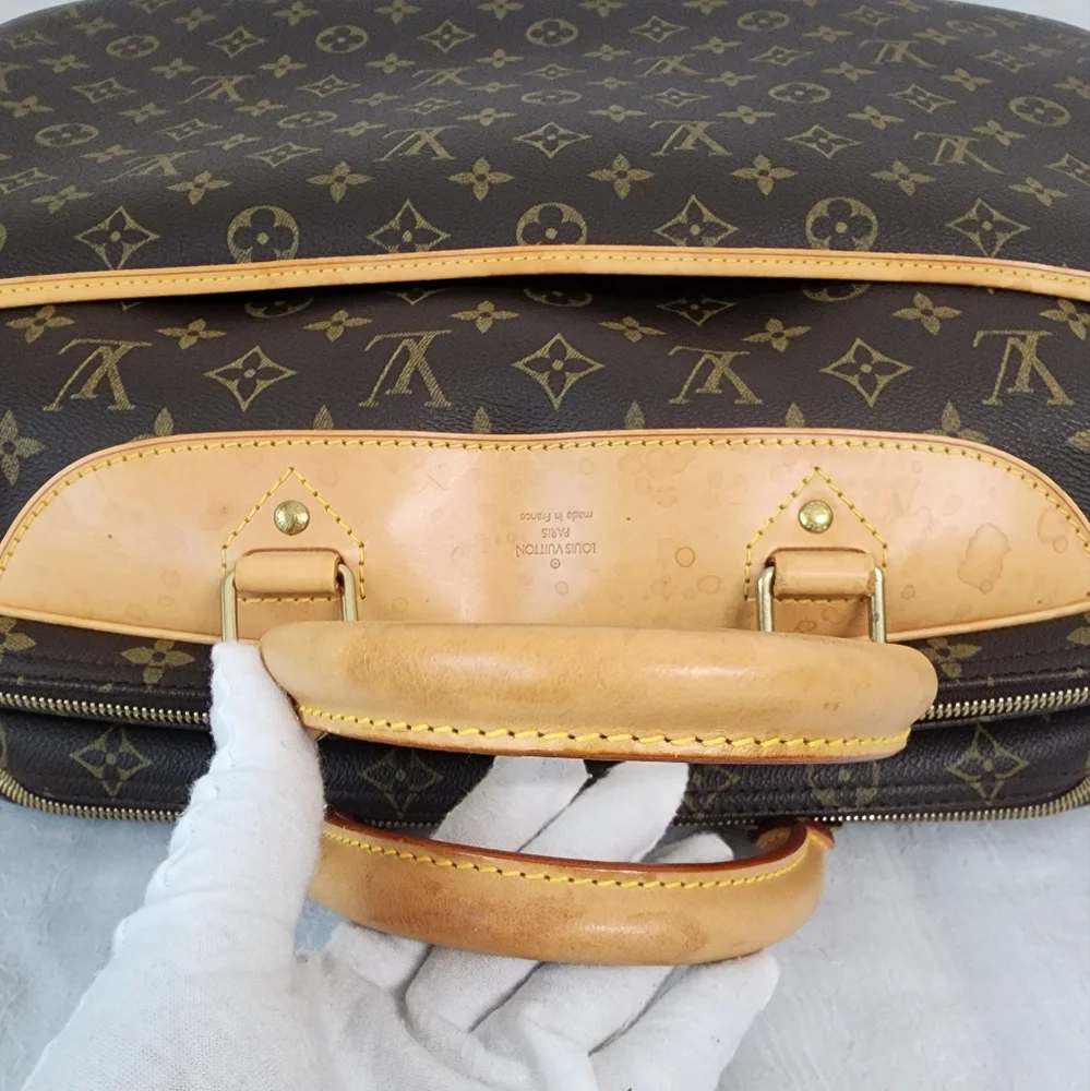 Auth Louis Vuitton Alize 24 Heures Monogram Travel Bag